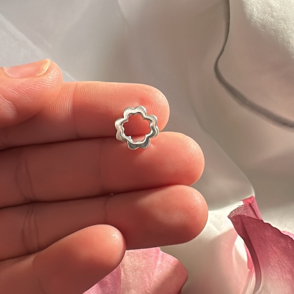 Lucky Clover Silver Charm